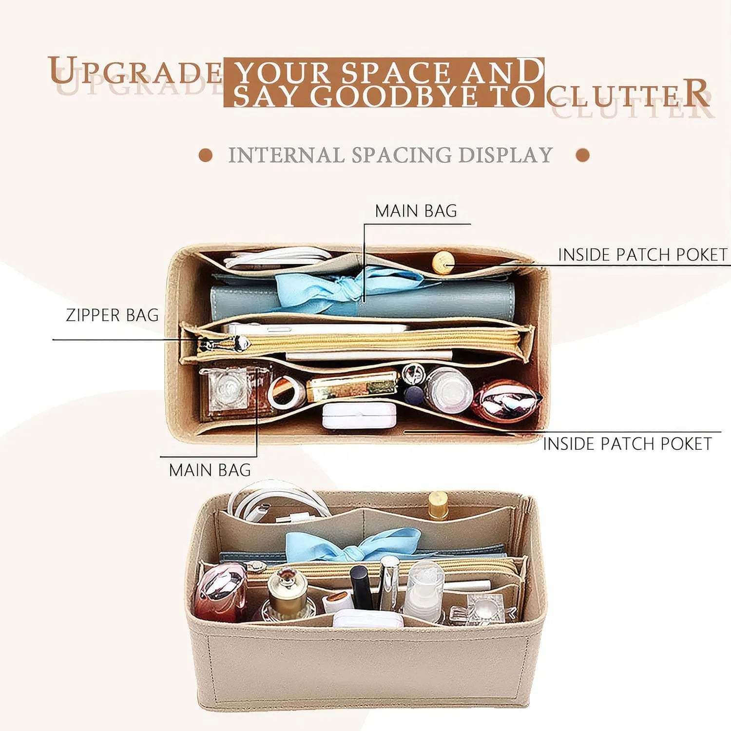 Felt Bag Insert Organizer