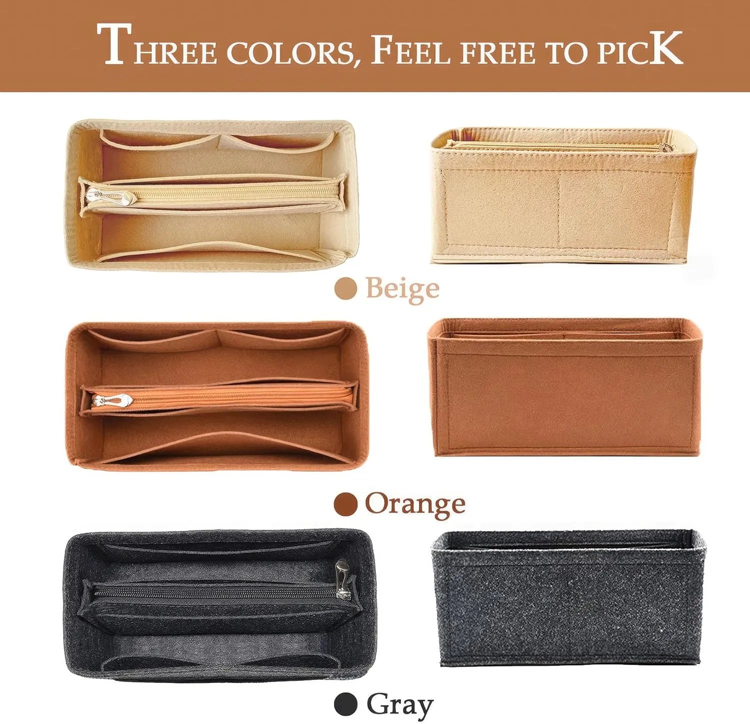 Felt Bag Insert Organizer